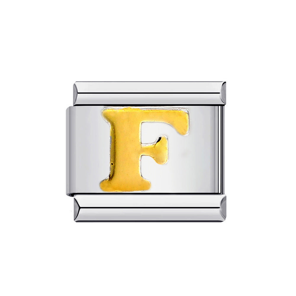 Varsity Letters Italian Charm