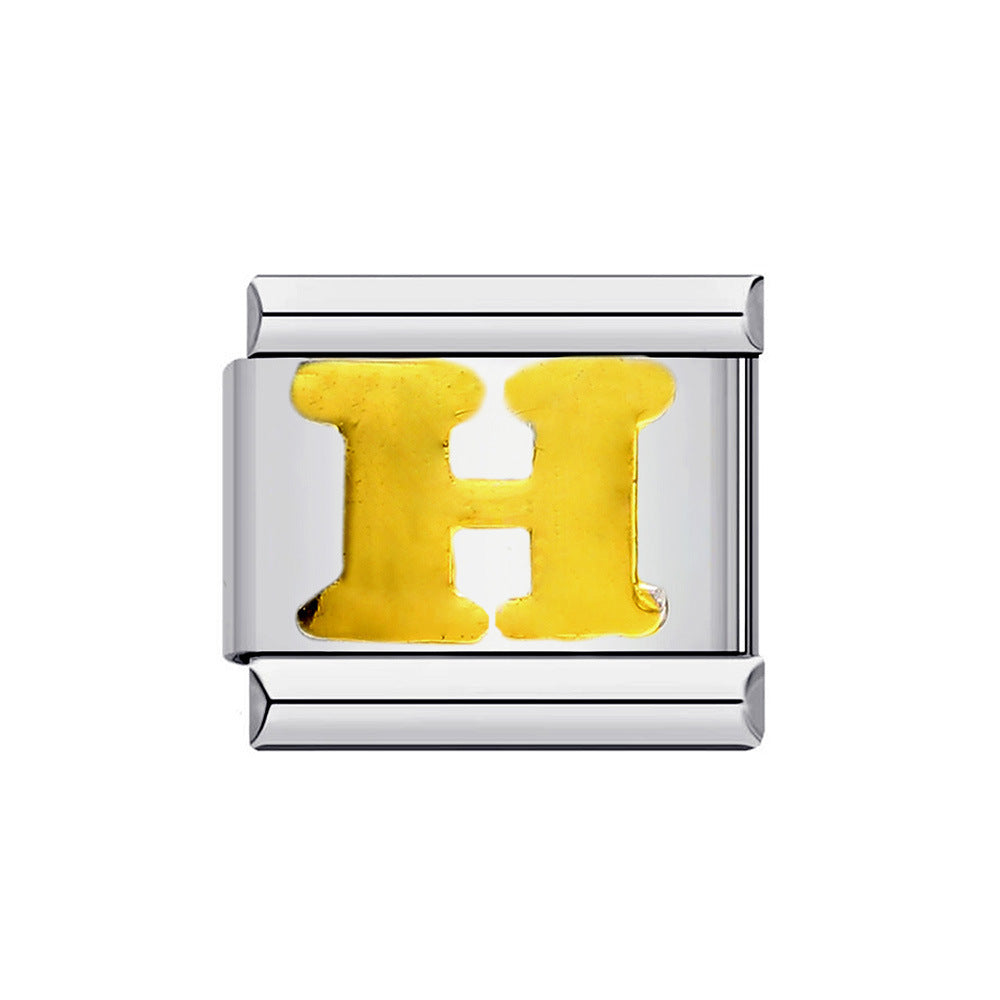 Varsity Letters Italian Charm