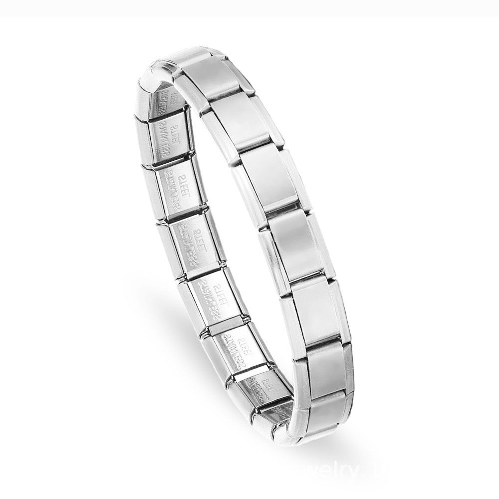 Silver blank Italian charm bracelet