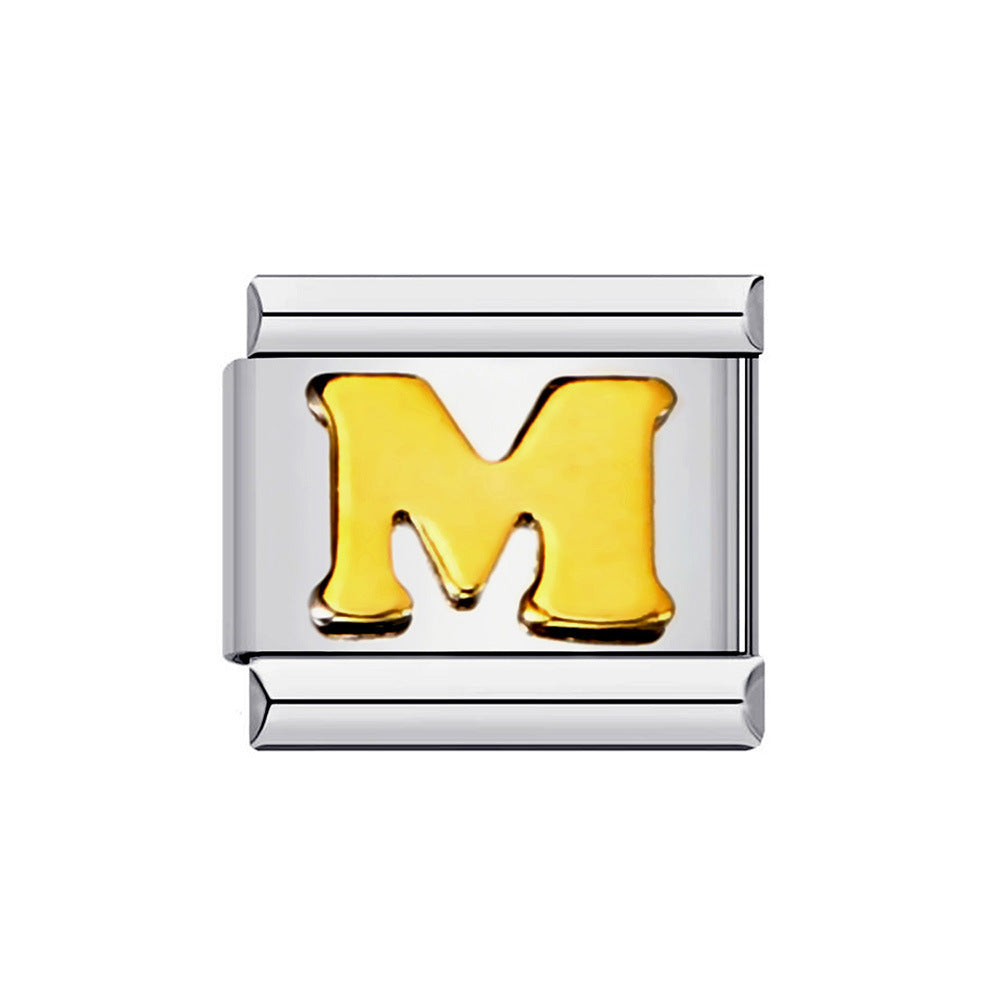 Varsity Letters Italian Charm