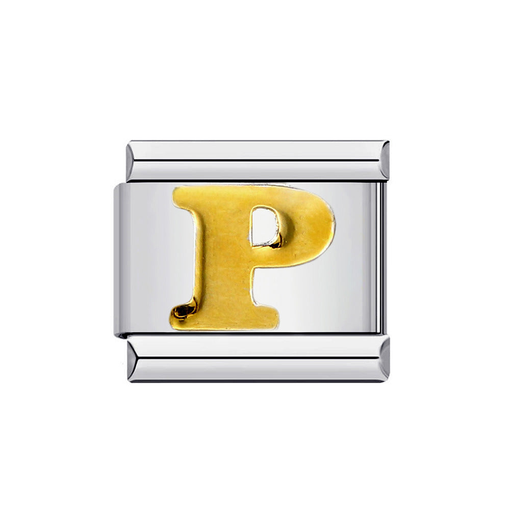 Varsity Letters Italian Charm