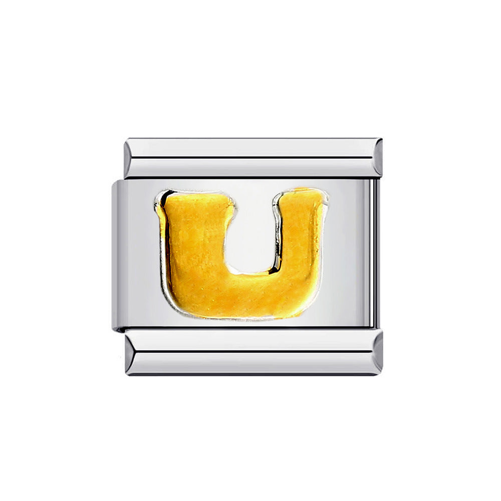 Varsity Letters Italian Charm