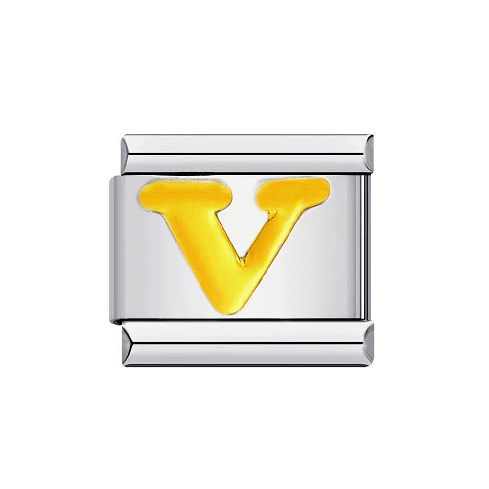 Varsity Letters Italian Charm