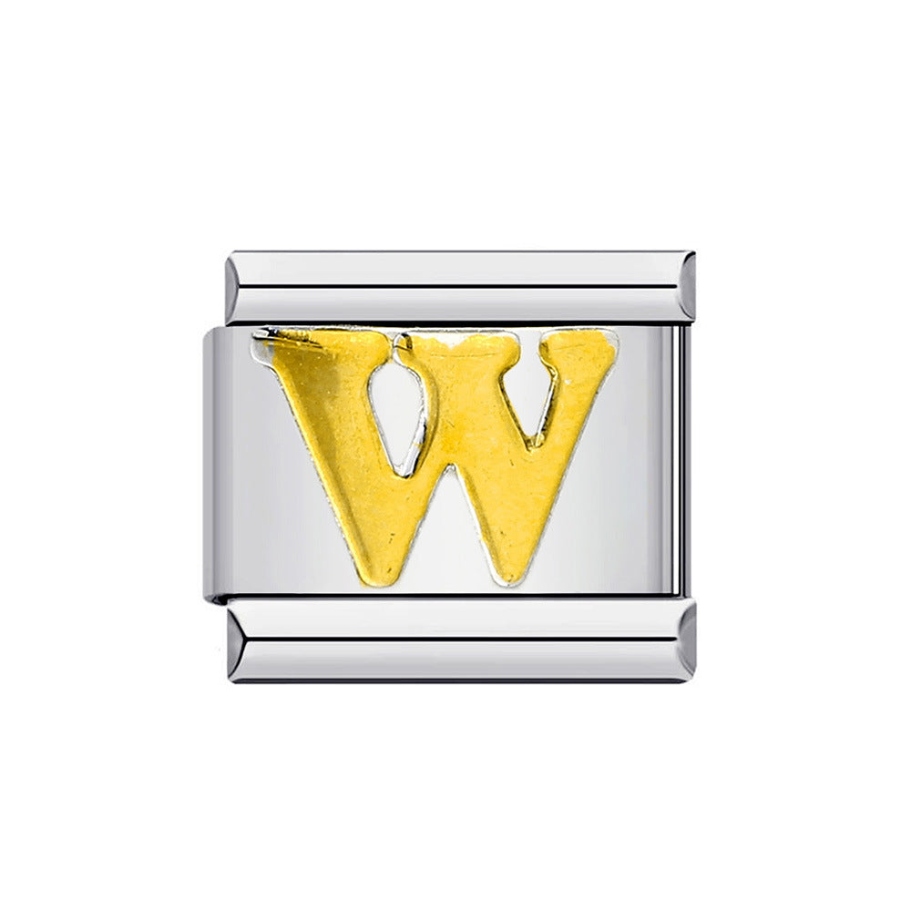 Varsity Letters Italian Charm